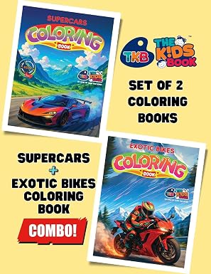Exotic Bikes Colouring Book